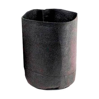 Root Tex 18.92L - Черна, кръгла саксия от геотекстил