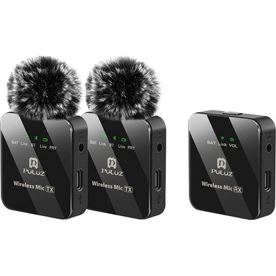 Wireless Lavalier Microphone PULUZ 2 TX + 1 RX