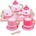Bigjigs Toys Дървен комплект за чай - Розов (bj428)