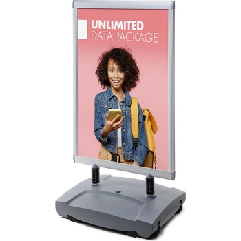 Jansen Display Windtalker Excel A0, základňa plniteľná vodou, 874 x 1596 mm