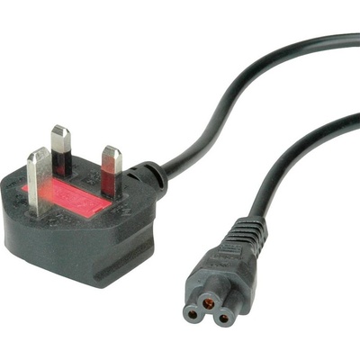 Value Kabel síťový k notebooku UK, BS1363(typ G) - IEC320 C5, 1,9m(trojlístek), černý - 19.99.2016