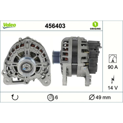 Alternátor VALEO 456403