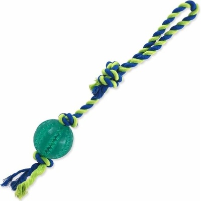 DF Dental mint maček hádzací s povrazom slučka zelený 7 x 50 cm