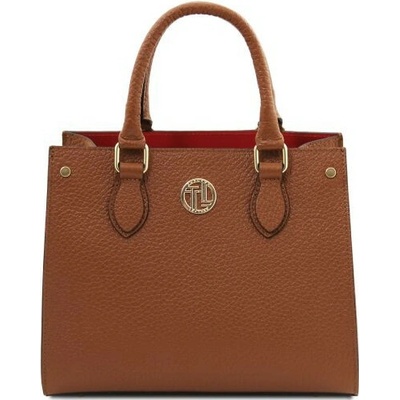 Tuscane Leather dámska kožená kabelka Dama koňak 2565 1 6