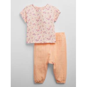 GAP Baby муселинов комплект GAP GAP | Oranzhev | Момичешки | 50-62