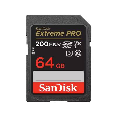 Карта памет SANDISK Extreme PRO SDHC, 64GB (SD-SDSDXXU-064G-GN4IN)