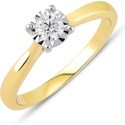 Lillian Vassago zásnubní prsten s diamantem kombinované zlato LLV59 DR084Y