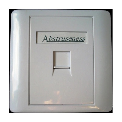 DATACOM WALL plate SA s rámečkem pro 1keystone (80 x 80)