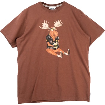 LAKOR Мъжка тениска LAKOR Booze Moose T-Shirt - Chicory Coffee (216-7671-0112)