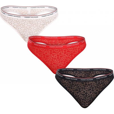 Tommy Hilfiger 3PACK dámske tangá viacfarebná (UW0UW04896 0X0)