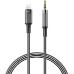 XO iPhone 14 Plus / 14 Pro Max / 14 Pro XO NB-R279A аудио кабел с 3, 5 мм жак - Lightning, 100 см, ЧЕРЕН (XO-NB-R279A)