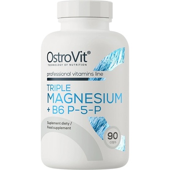 OstroVit Triple Magnesium + B6 P-5-P, 90 Capsules