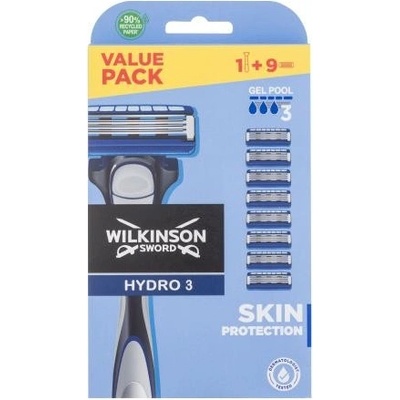 Wilkinson Sword Hydro 3 + 9 ks hlavic