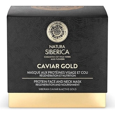 Natura Siberica Caviar Gold proteínová maska na tvár a krk 50 ml