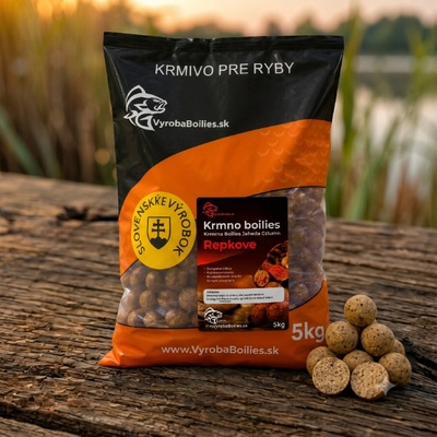 VyrobaBoilies.sk Kŕmne boilies 5 kg 20 mm Repkové
