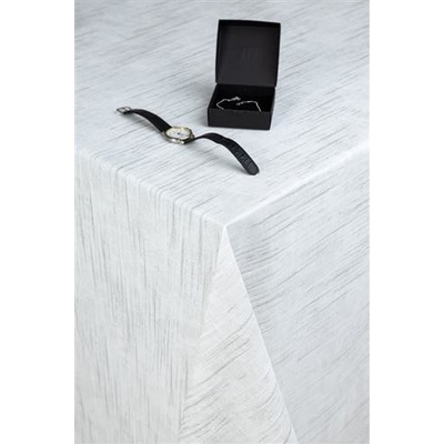 Obrus PVC 6738810, textilná štruktúra svetlo sivá, metráž 20 m x 140 cm, IMPOL TRADE