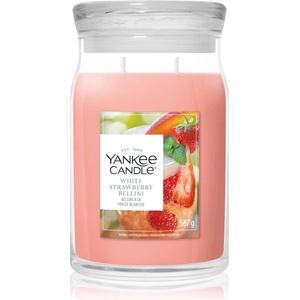 Yankee Candle White Strawberry Bellini ароматна свещ 567 гр