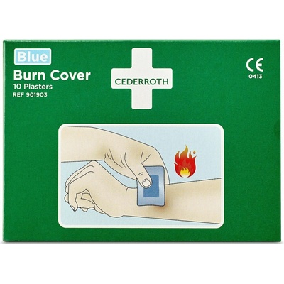 CEDERROTH hydrogelové náplasti Burn Cover 10 náplastí 74 x 45 mm