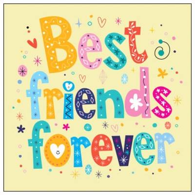 Plakát čtverec Ikea kompatibilní Best Friends