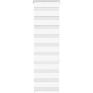 vidaXL Зеброва щора бял 40x150 см ширина на плата 35, 9 см полиестер (4014743)