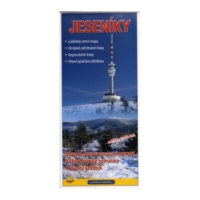 Jeseníky 1:100 000 Zimní lyžařská mapa
