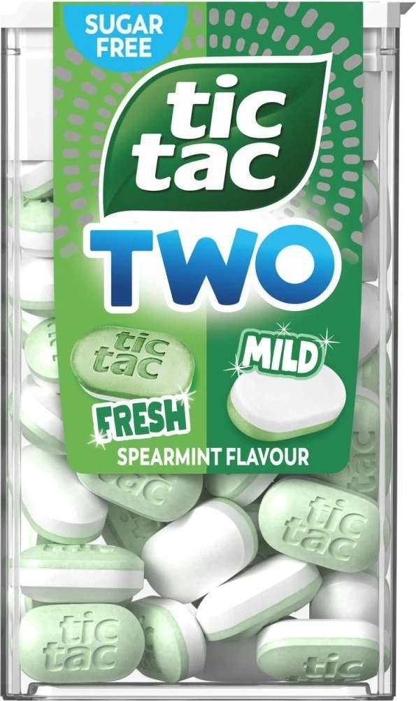 Tic Tac Tic Tac Two Spearmint с вкус на мента 38.5 г