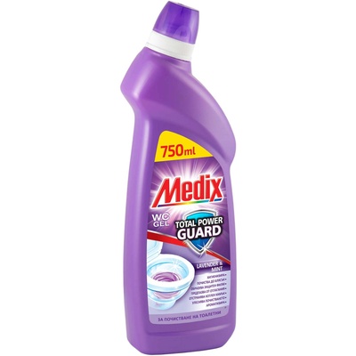 Medix за тоалетна Total Power Guard, лавандула, 750 ml, лилав