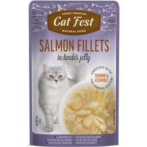 Cat Fest pouch - пауч за котки със сьомга в желе - различни видове 70гр