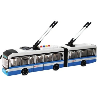 Sparkys CITY SERVICE CAR - 1:16 Kloubový trolejbus - modrý