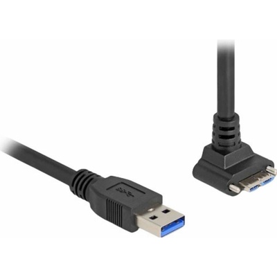 Delock 80483 USB USB 3.2 Gen1 USB-A zástrčka USB Micro-B zástrčka 1m černý