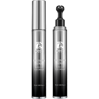 Ottie Platinum Aura Подмладяващ крем за околоочен контур, ролер, 15 ml