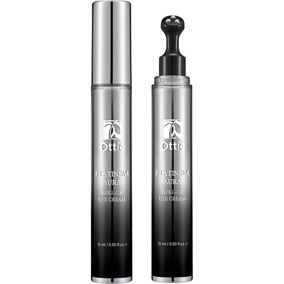 Ottie Platinum Aura Подмладяващ крем за околоочен контур, ролер, 15 ml