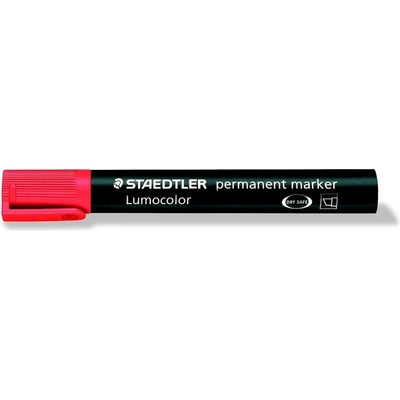 STAEDTLER Алкохолен маркер, 2-5 мм, изрязан, STAEDTLER "Lumocolor 350", червен 350-2 (350-2)