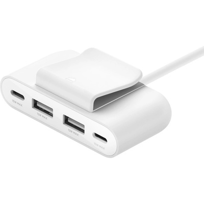 Belkin BUZ001bt2MWHB7 USB power Extender, 2xC 2xA až 30W, bílý