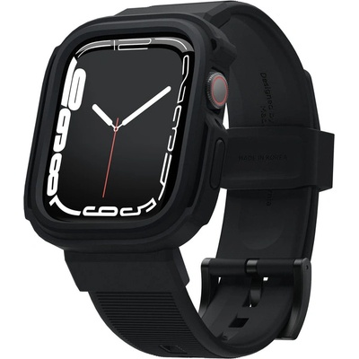 Elago Удароустойчив TPU кейс с вградена каишка за Apple Watch 44мм, 45мм - Elago Armor Case (черен) (EAW45AM-BK)