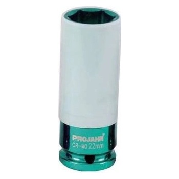 PROJAHN hlavica nástrčná 1/2" 22mm priemyselná, predĺžená s plastovou objímkou na Al disky 382022