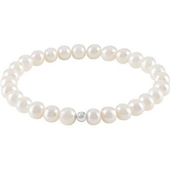 Bliss Дамска перлена гривна с бяло злато Bliss 20092750 (20092750)