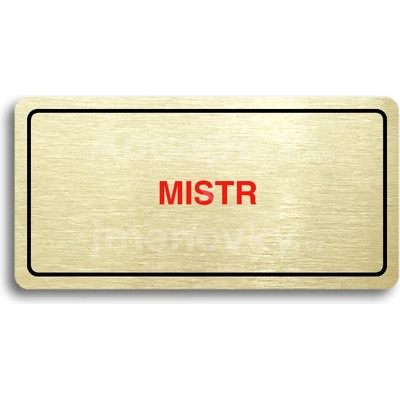 ACCEPT Piktogram MISTR - zlatá tabulka - barevný tisk