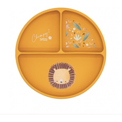 Sassi Силиконова чиния за хранене с вакуум - Sassi, Лъв (SSSI0665)