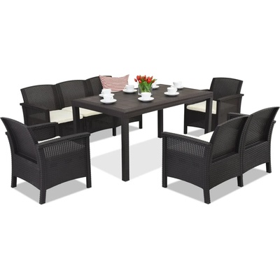 BICA Ратанови мебели Venezia Apetito 7 Bica кафяво (BCVENAP7BR)