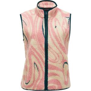 Peak Performance Дамски поларен елек Peak Performance Women's Graphic Pile Vest Fleece vest - Topo Swirl - размер XL (132-1602-0115)