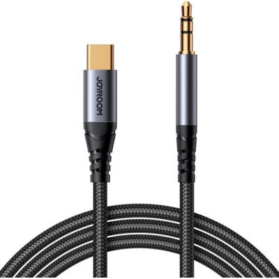 Joyroom SY-A07 audio - 3,5 mm jack na USB-C 1,2m černý