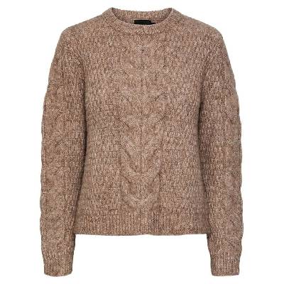 Блуза Pieces Nina sweater - Beige (Fossil)