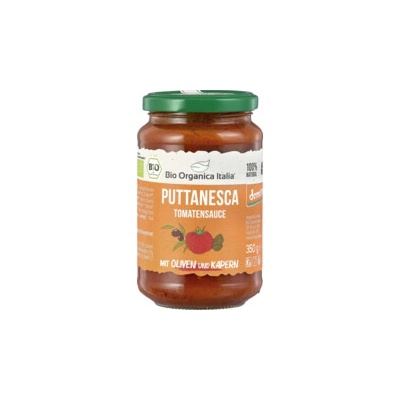 Bio Organica Rajčatová omáčka Puttanesca 350 g