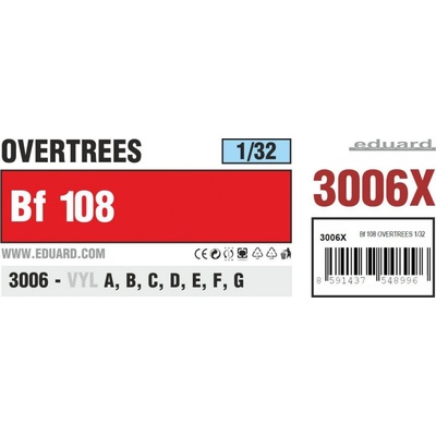 Eduard Bf 108 overtrees 1:32