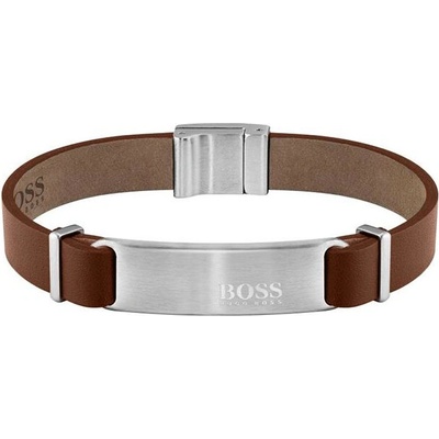 Hugo Boss Světle hnědý kožený náramek pro muže Urbanite 1580046