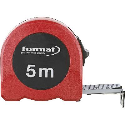 Format Hliníkové měřící pásmo 5 m x 25 mm bílé Format