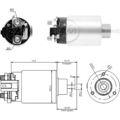 Spínač startéru KIA 36100-25020RU