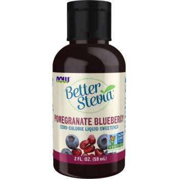 NOW Better Stevia Liquid | Different Flavors [59 мл] Нар и синя боровинка