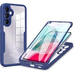 Techsuit Калъф за Samsung Galaxy Galaxy A14 4G / A14 5G + калъф - ColorVerse 360 Series - син
